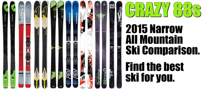 2015 All Mountain Ski Comparison - Narrow All Mountain Skis