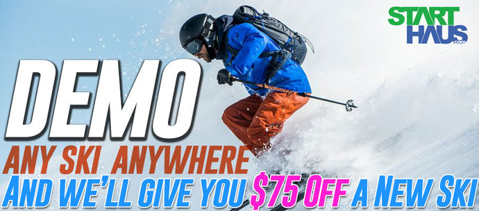 Demo Ski Deal- Up to $75 Off a New Ski!