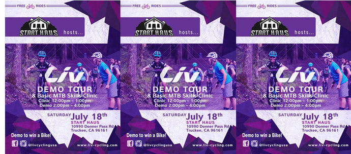 Liv Demo Day and Sale! July 18th