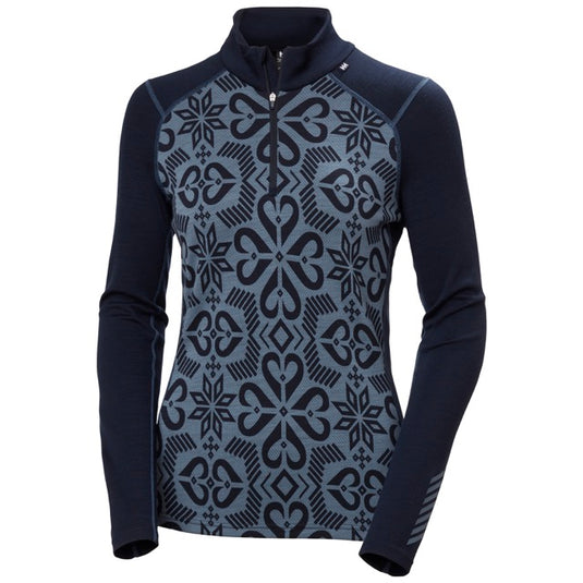 Helly Hansen Womens Lifa Merino Midweight 1/2 Zip Base Layer