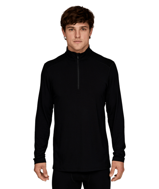Lé Bent Mens Midweight 1/4 Zip Base Layer Top