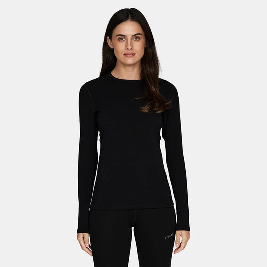 Lé Bent Womens Heavyweight Antarctic Grid Fleece Crew